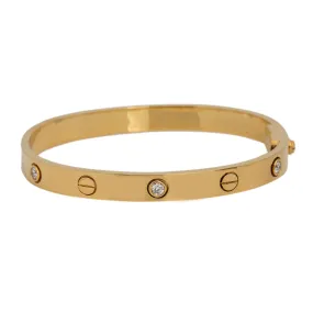 18K YELLOW GOLD WOMEN'S BRACELET WITH 0.5 CT DIAMONDS