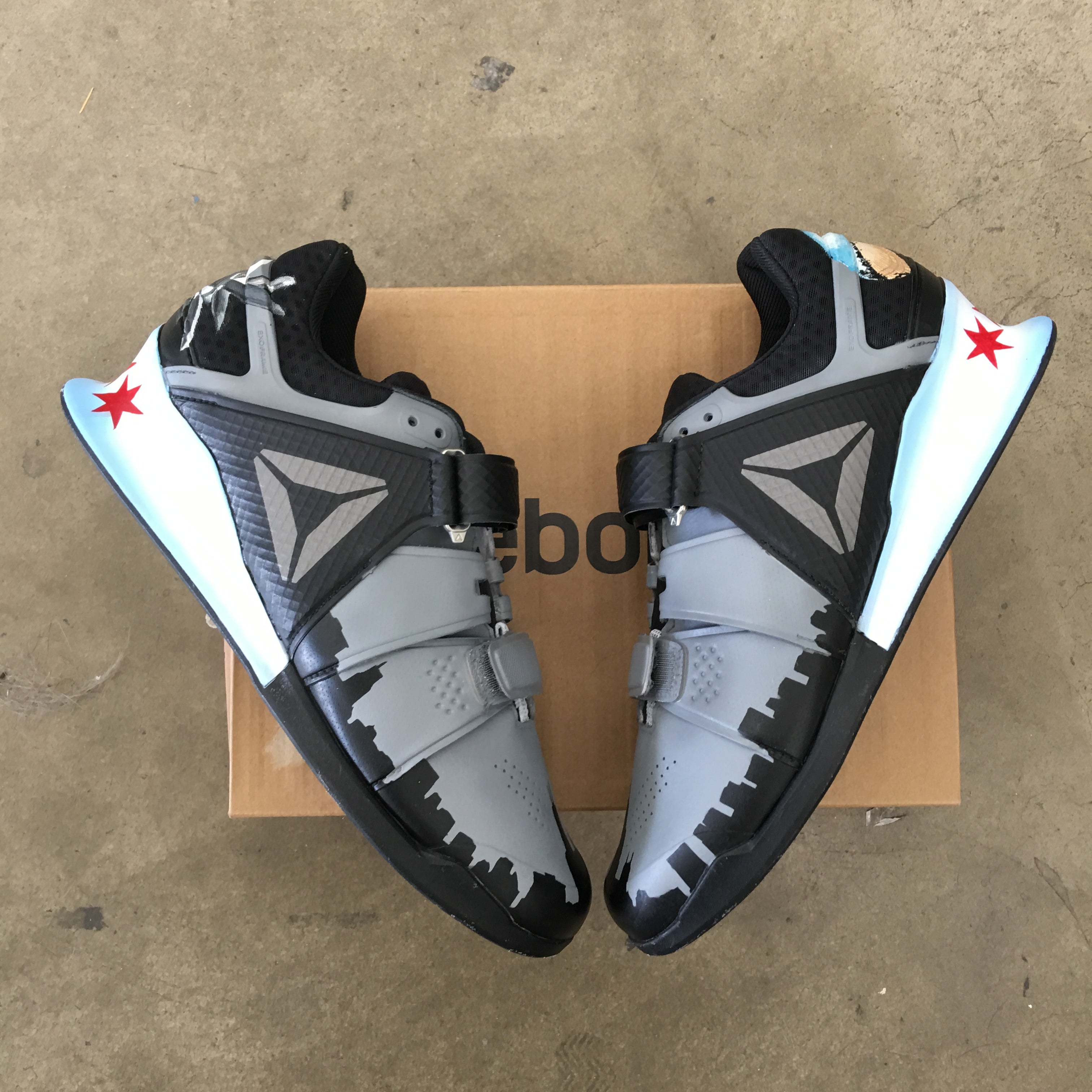 3 pairs Of Custom Painted Reebok Legacy Lifters - Custom Order