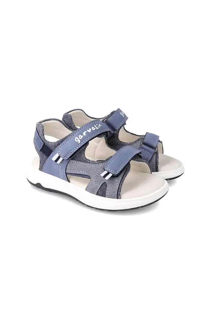 Abierta Pique Sandals - Jeans