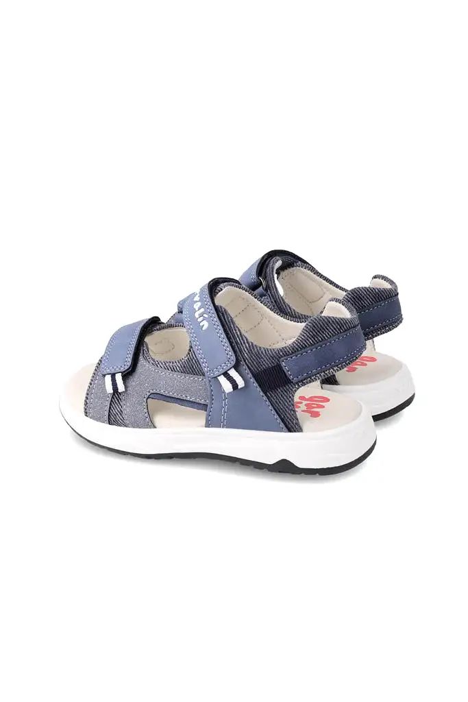 Abierta Pique Sandals - Jeans