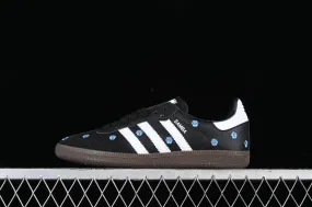 Adidas Samba Light Blue Floral Core Black Footwear White Gum IF4397