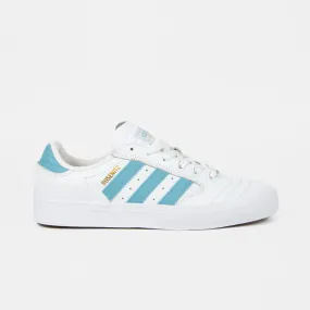 Adidas Skateboarding - Busenitz Vulc 2 Shoes - Footwear White / Preloved Blue / Gold Metallic