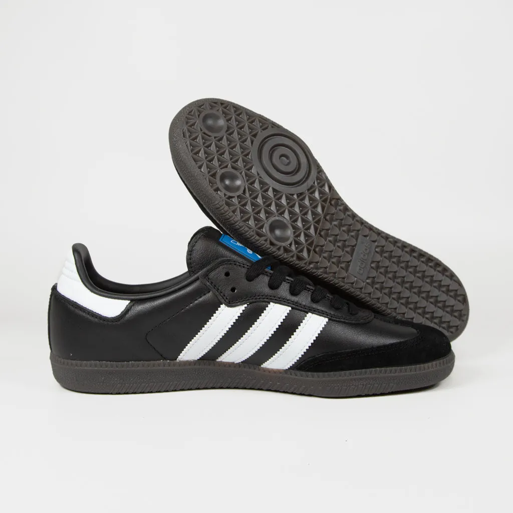 Adidas Skateboarding - Samba ADV Shoes - Core Black / Footwear White / Gold Metallic