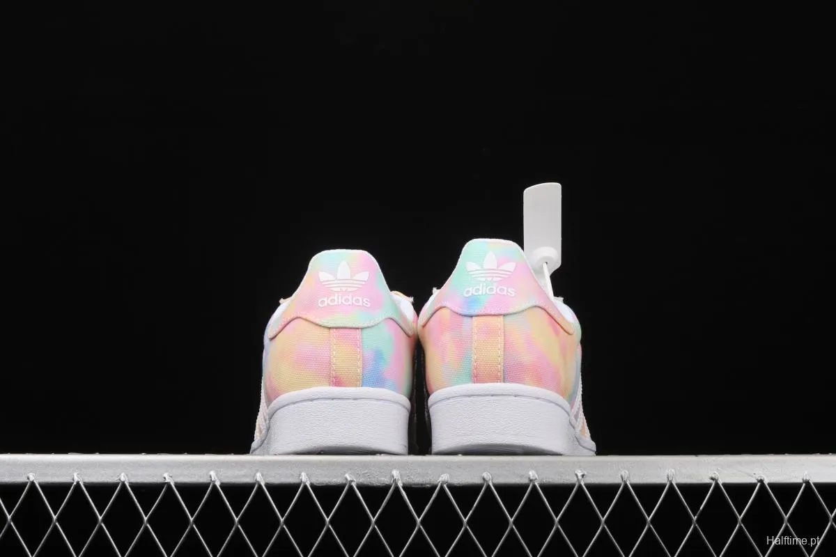 Adidas Superstar Originals Superstar FY1268 Rainbow 3D painted Shell head Classic Leisure Sports Board shoes