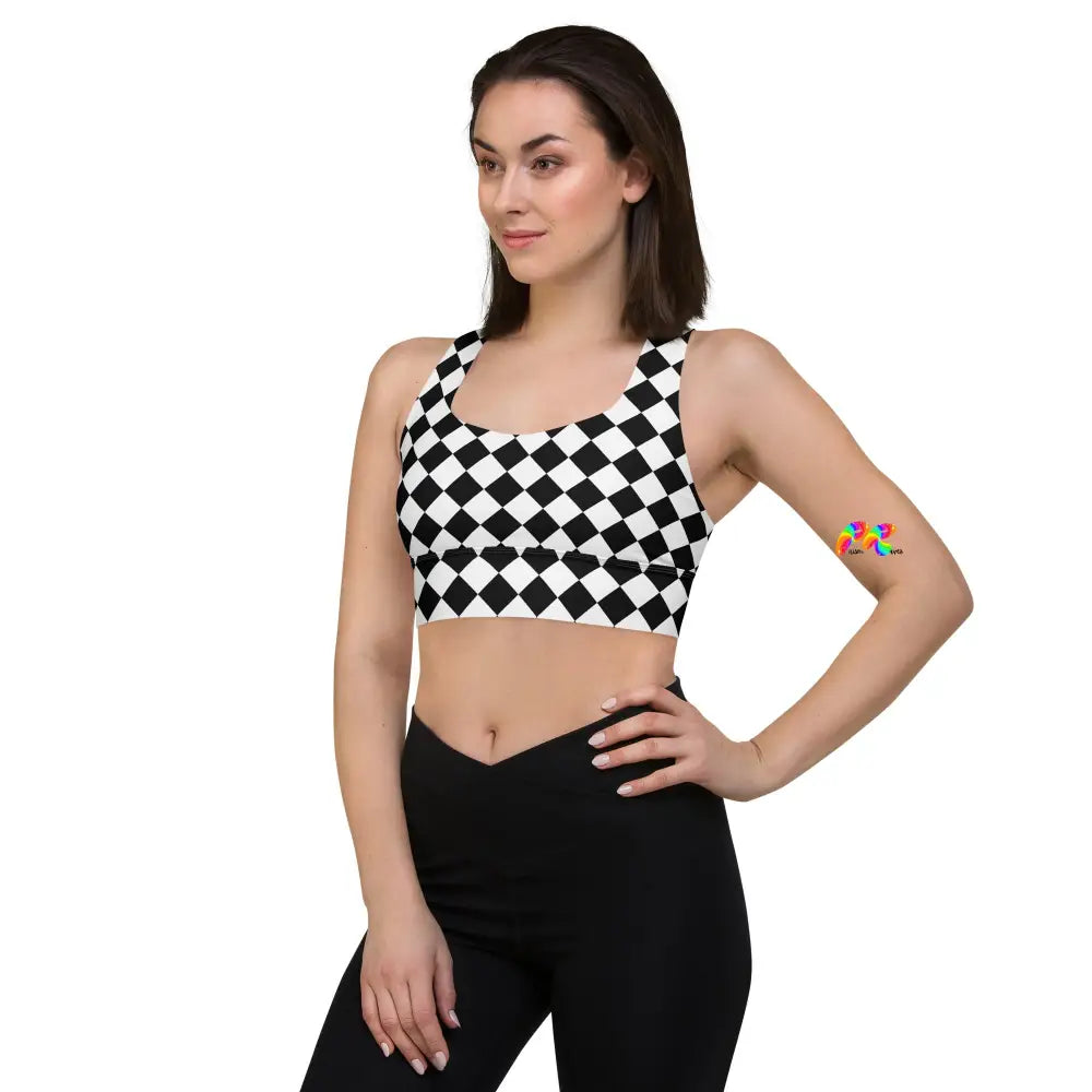 Argyle Longline Sports Bra