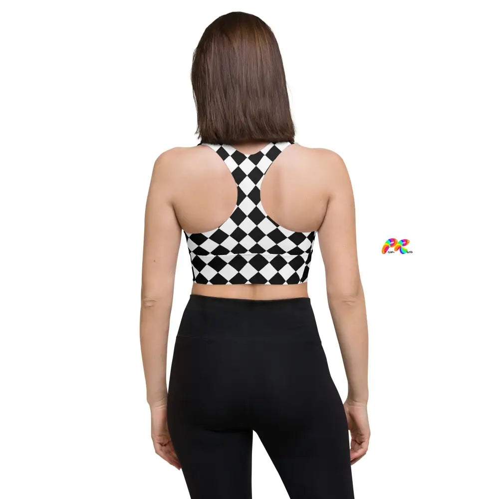 Argyle Longline Sports Bra