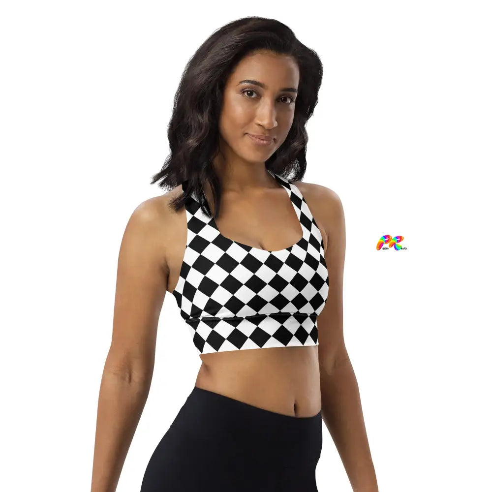 Argyle Longline Sports Bra