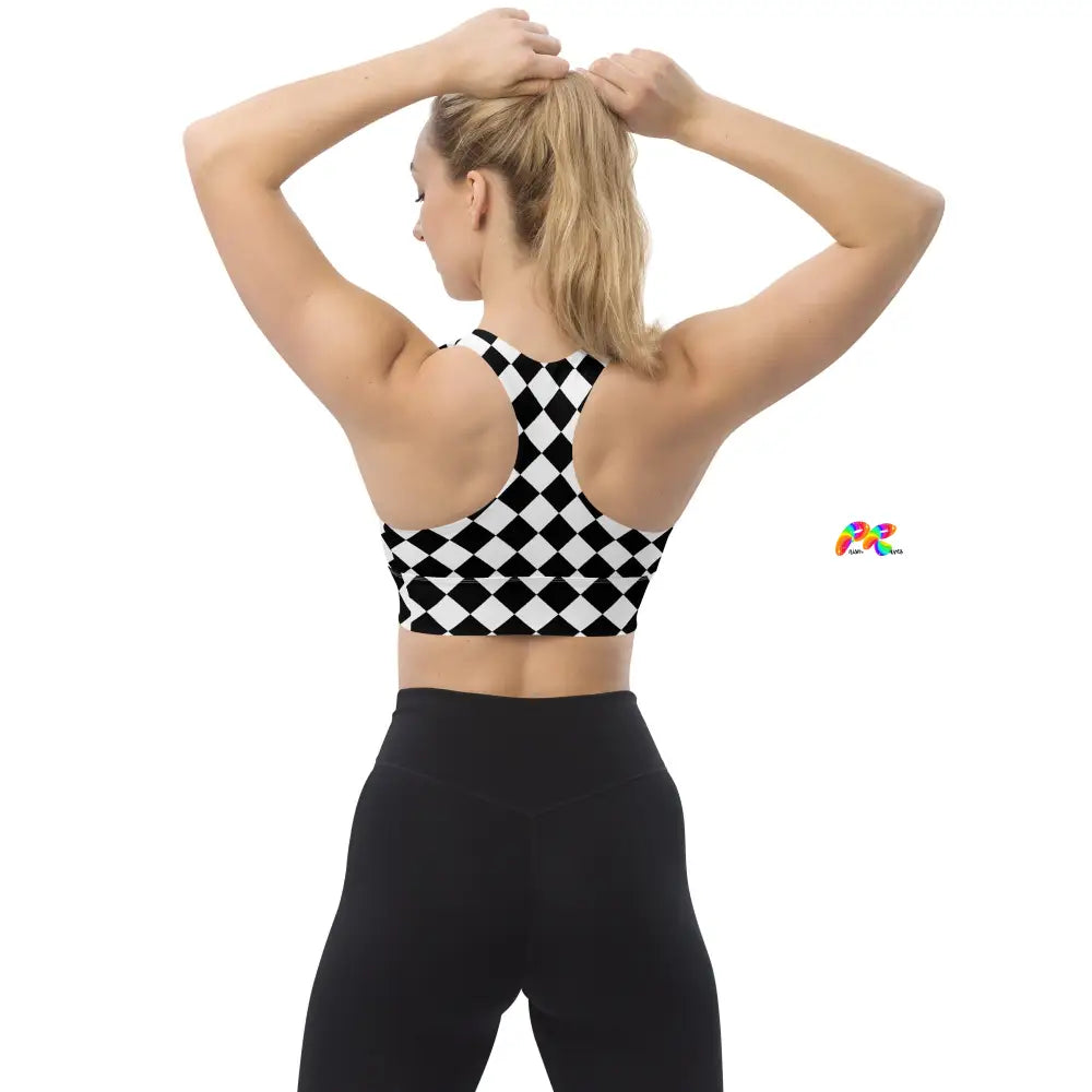 Argyle Longline Sports Bra