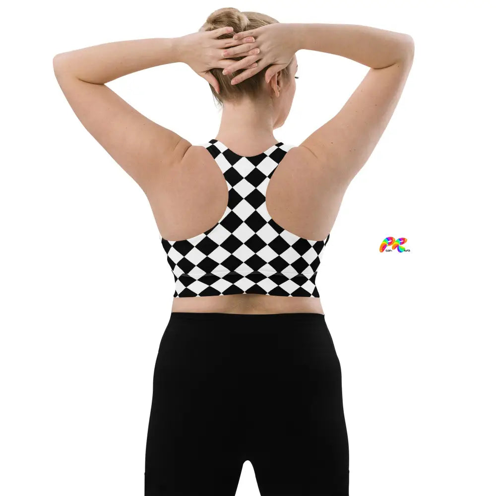 Argyle Longline Sports Bra