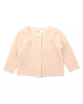 Bebe Double Cream Knitted Cardigan