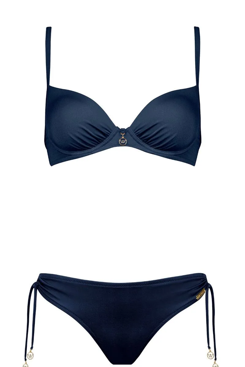 Bikini imbottito coppa C donna Blu