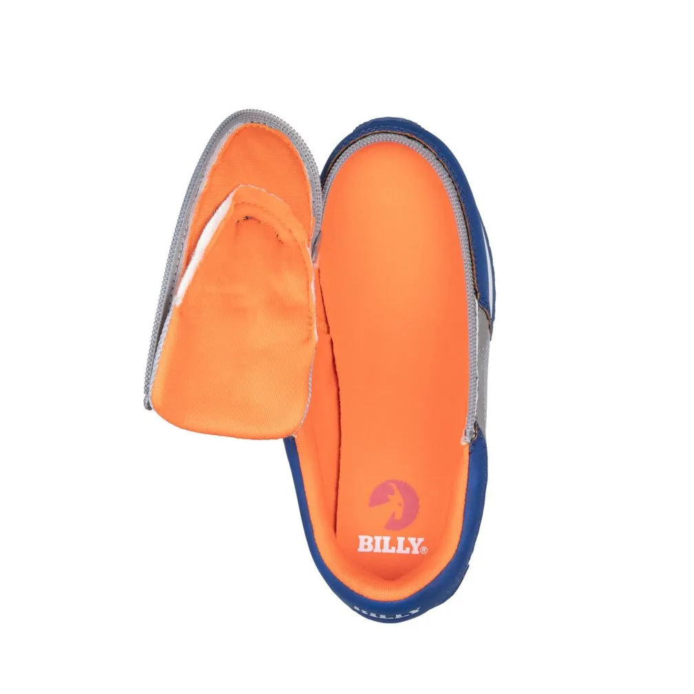 Billy Footwear (Kids) Trainers Faux Suede - Navy / Orange