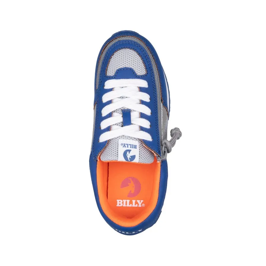 Billy Footwear (Kids) Trainers Faux Suede - Navy / Orange