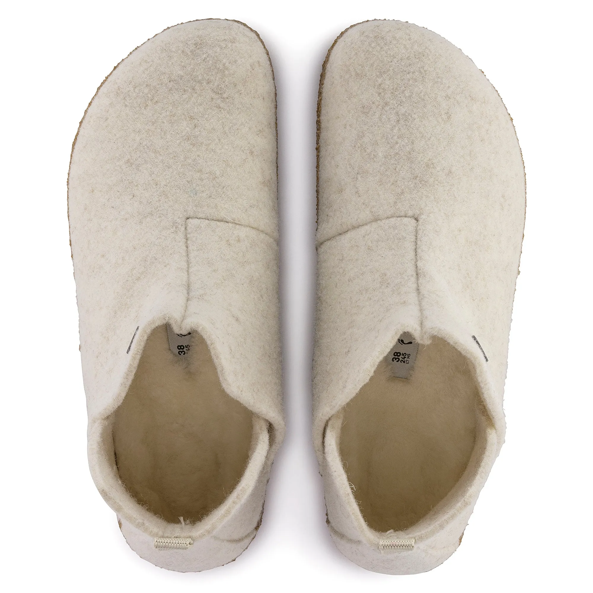 Birkenstock Andermatt Shearling Wool Felt Slipper in Ecru