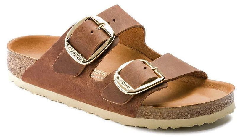 Birkenstock Arizona Big Buckle Oiled Leather Cognac