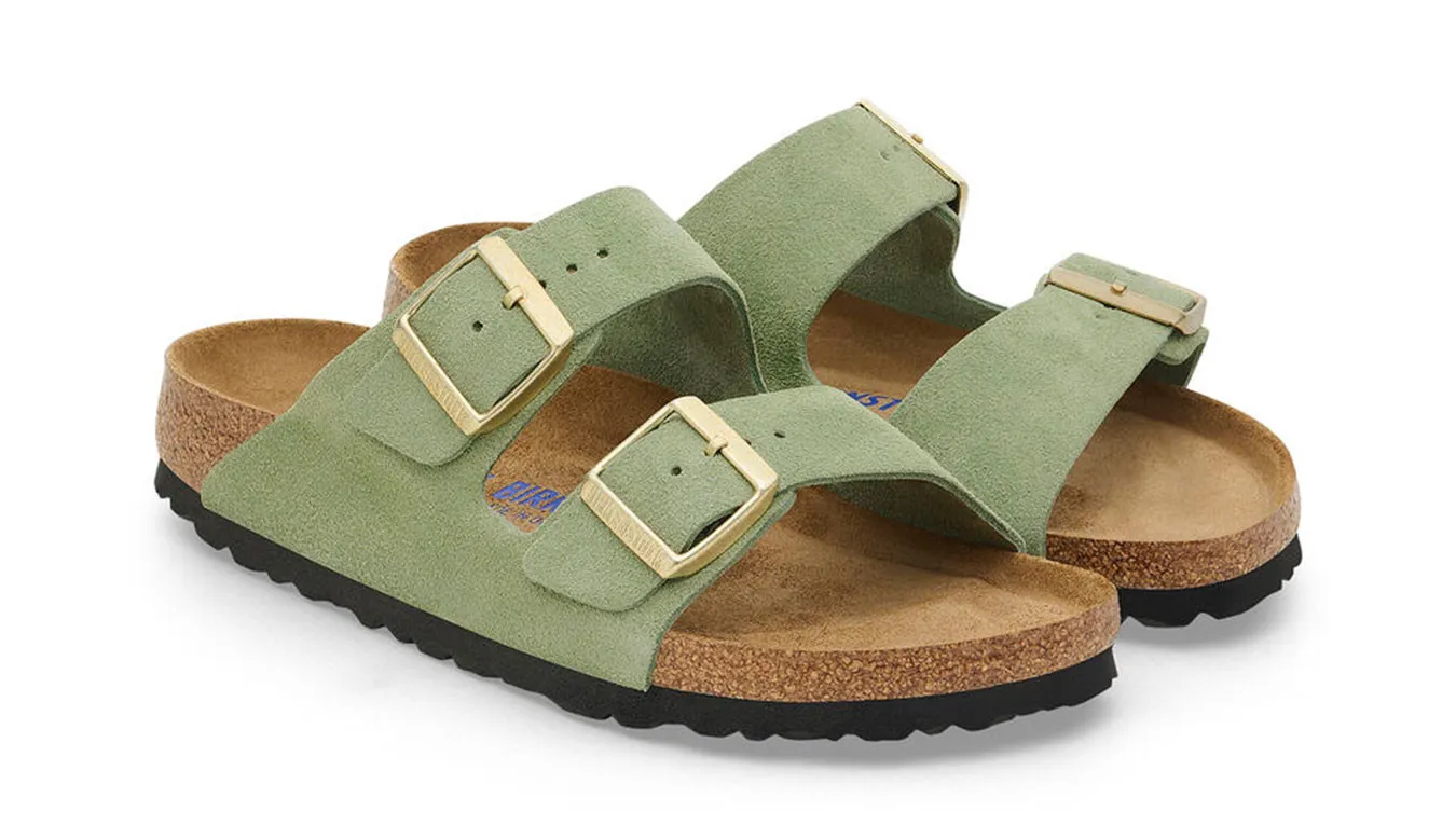 Birkenstock Arizona Soft Footbed Suede Leather Narrow Fit