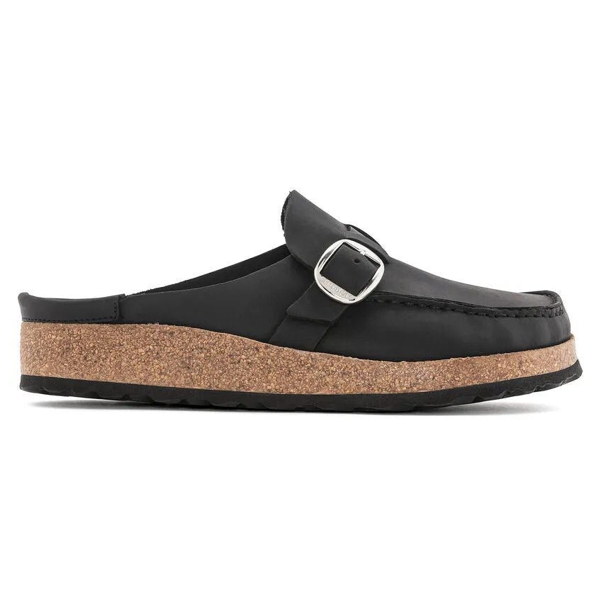 Birkenstock Buckley Oiled Leather Clog in Black