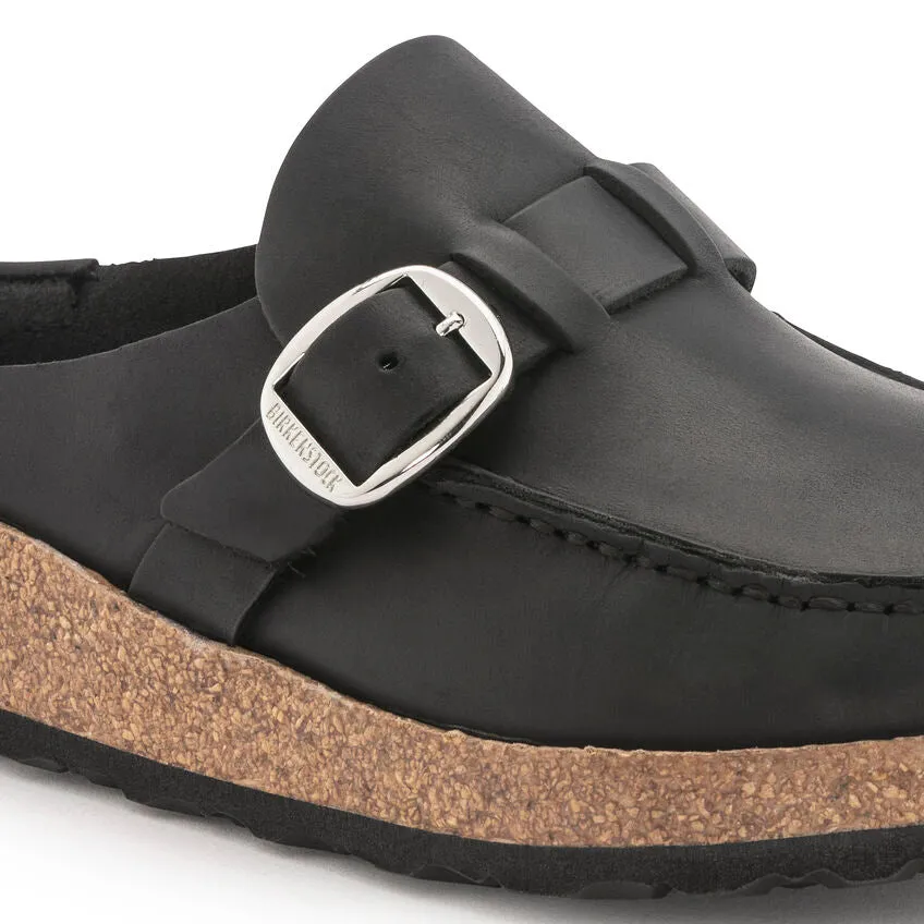 Birkenstock Buckley Oiled Leather Clog in Black