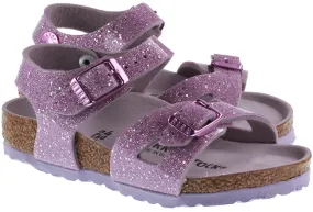 Birkenstock Kids Rio BF Cosmic Sparkle Lavender