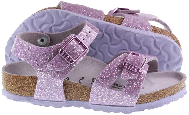 Birkenstock Kids Rio BF Cosmic Sparkle Lavender