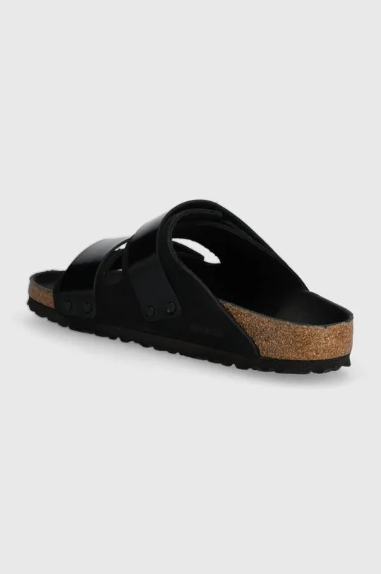 Birkenstock leather sliders Uji women's black color 1026570