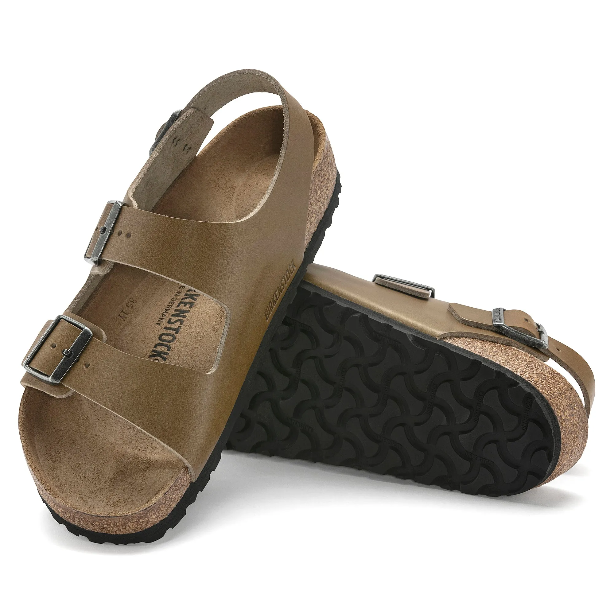 Birkenstock Limited Edition Milano Grip faded khaki vintage leather