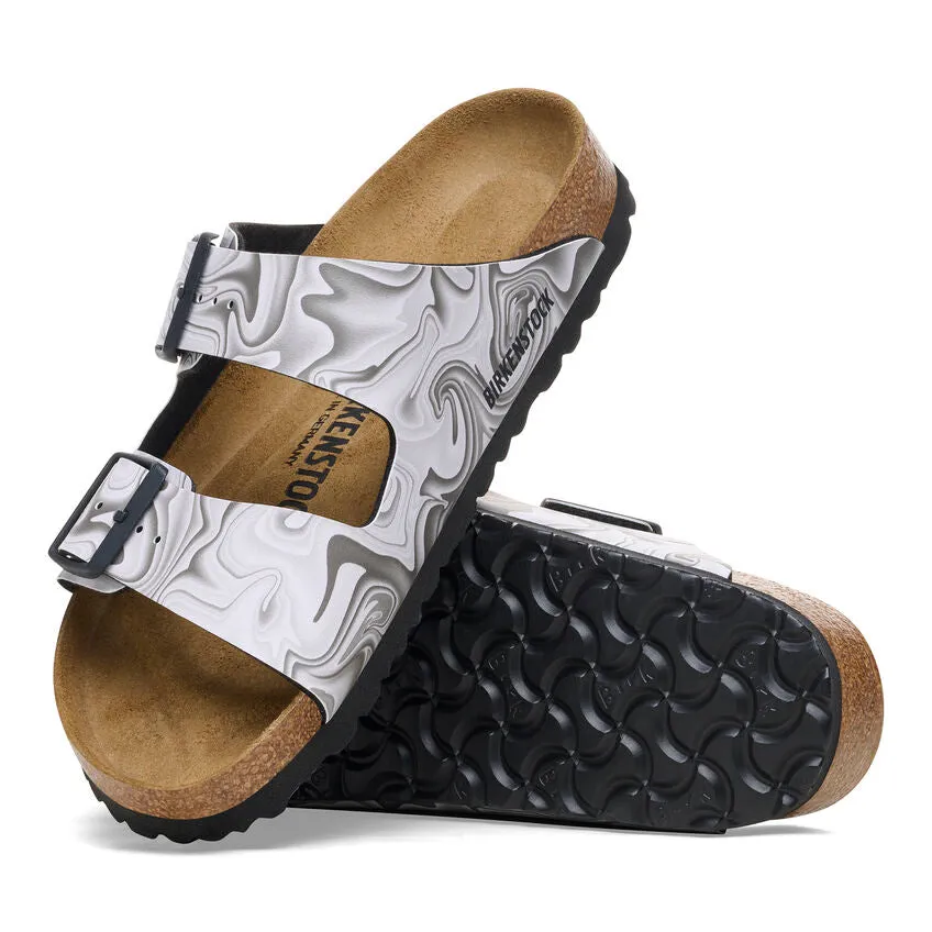 Birkenstock Women's Arizona Birko-Flor - Black/White