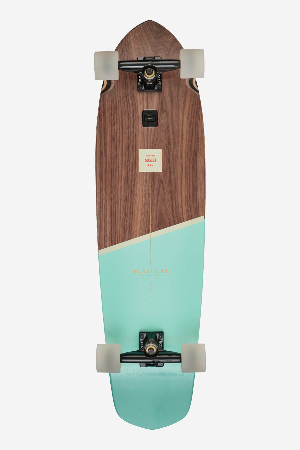 Blazer XL - Walnut/Aruba Blue - 36 Cruiserboard