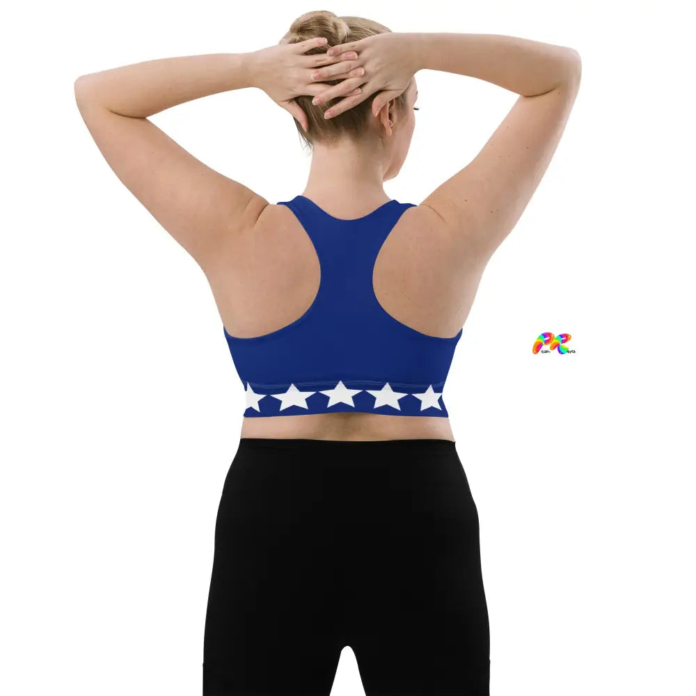 Blue Star Longline Sports Bra