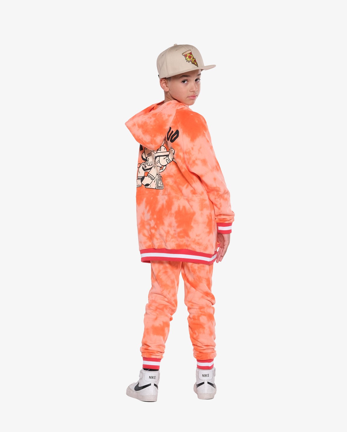 BOB Get Loud Fleece Orange Tie Dye Hood