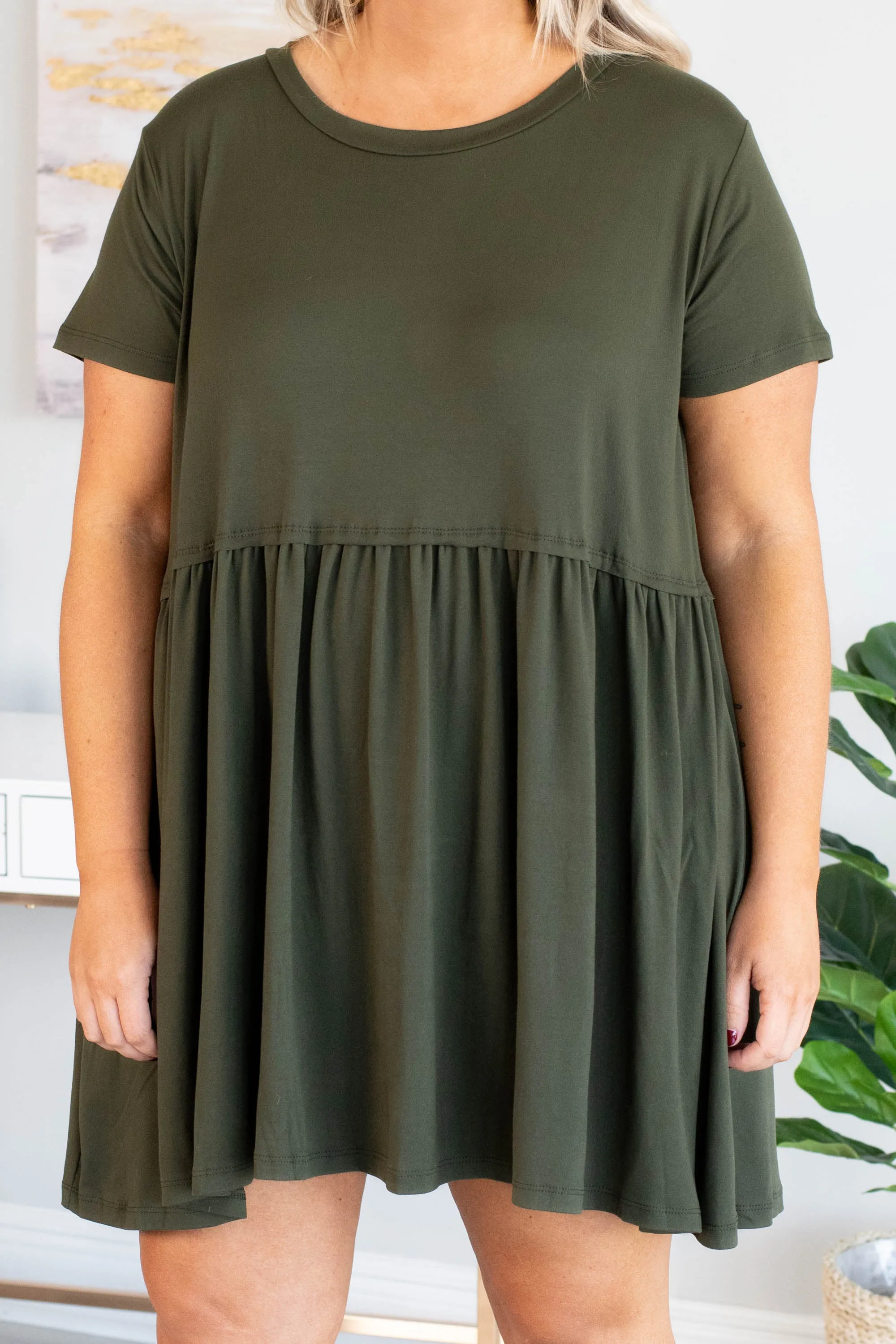 Bold Spirit Dress, Olive