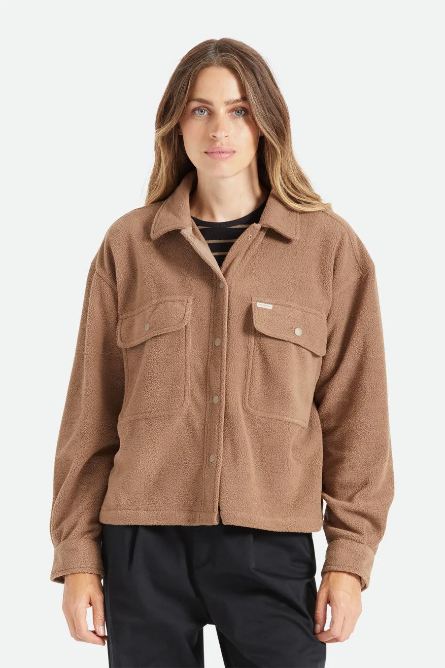 Bowery Women's L/S Arctic Stretch Fleece - Pine Bark