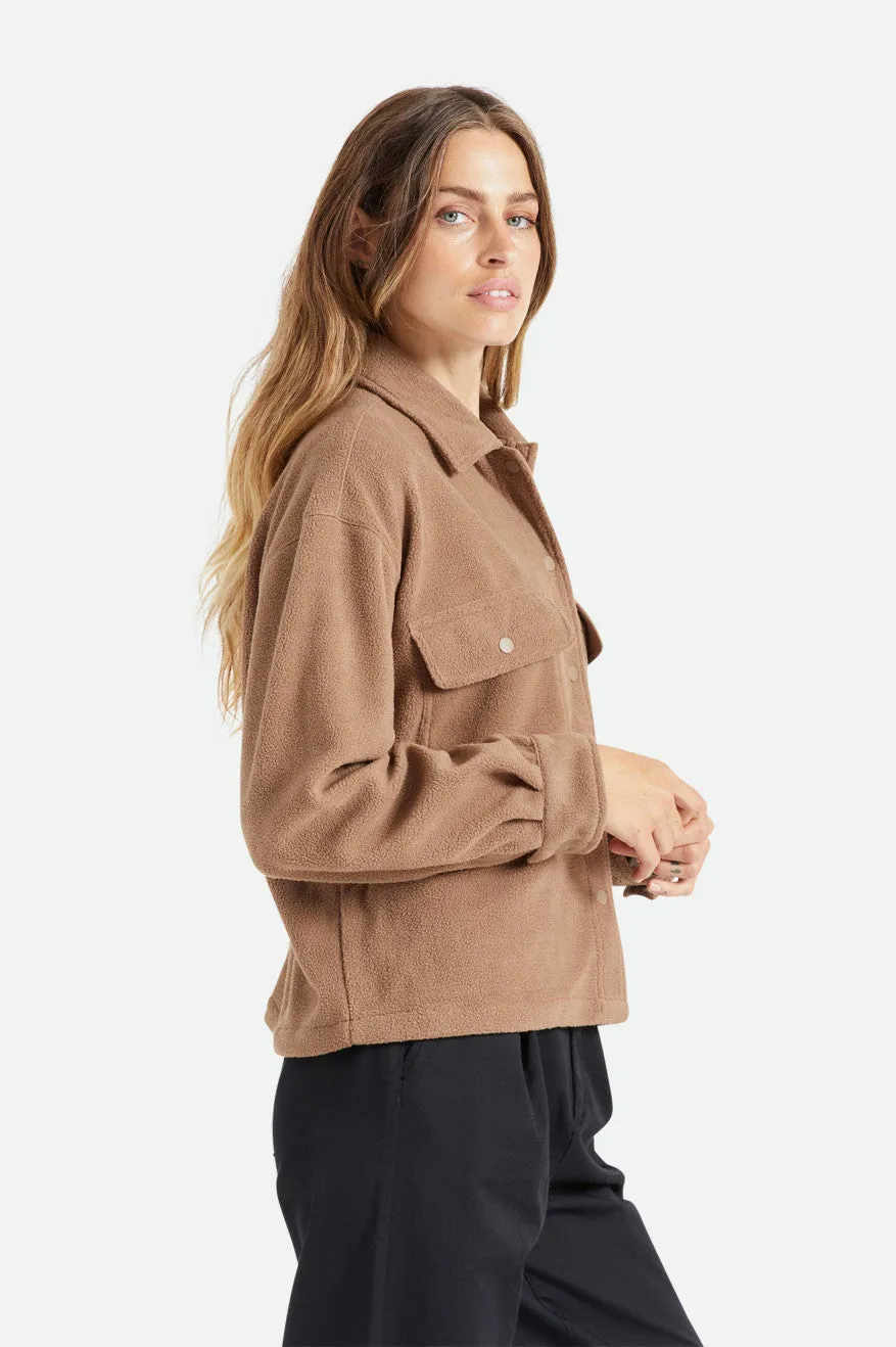 Bowery Women's L/S Arctic Stretch Fleece - Pine Bark