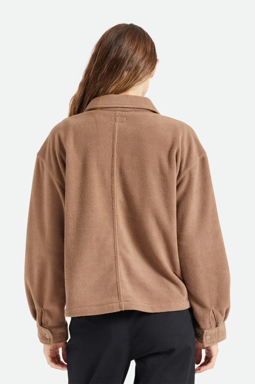 Bowery Women's L/S Arctic Stretch Fleece - Pine Bark