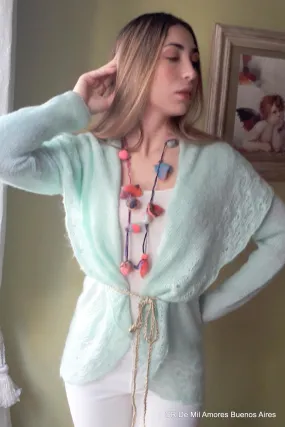 Cardigan Aqua