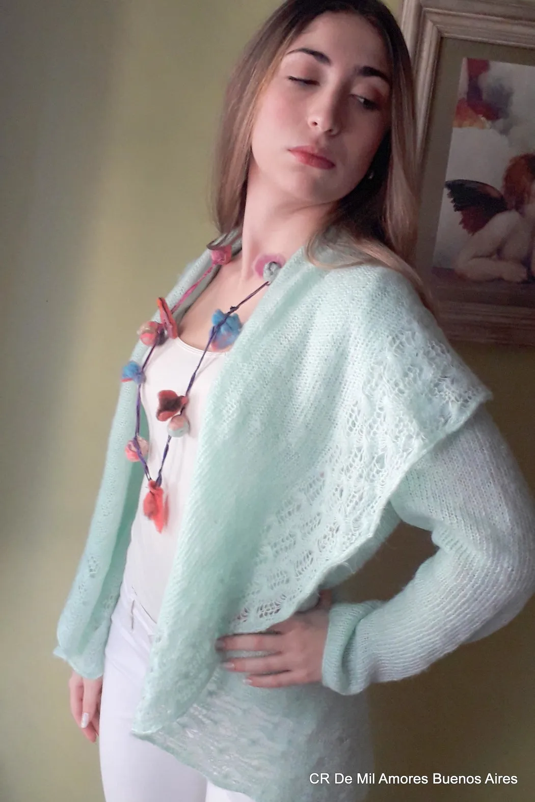 Cardigan Aqua