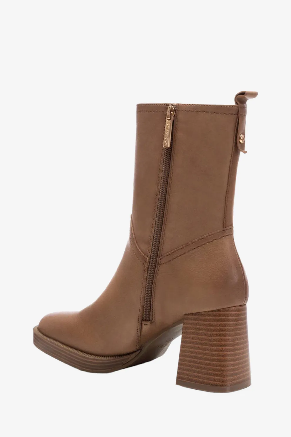 Carmela Taupe Leather Boot 161205