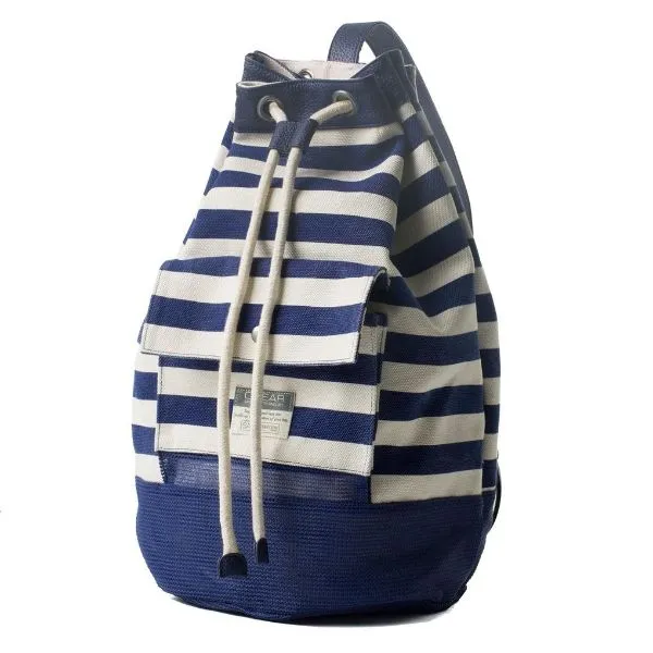 CGEAR - Duffle Sand-Free Bag (Tan/Navy/Blue Stripe)