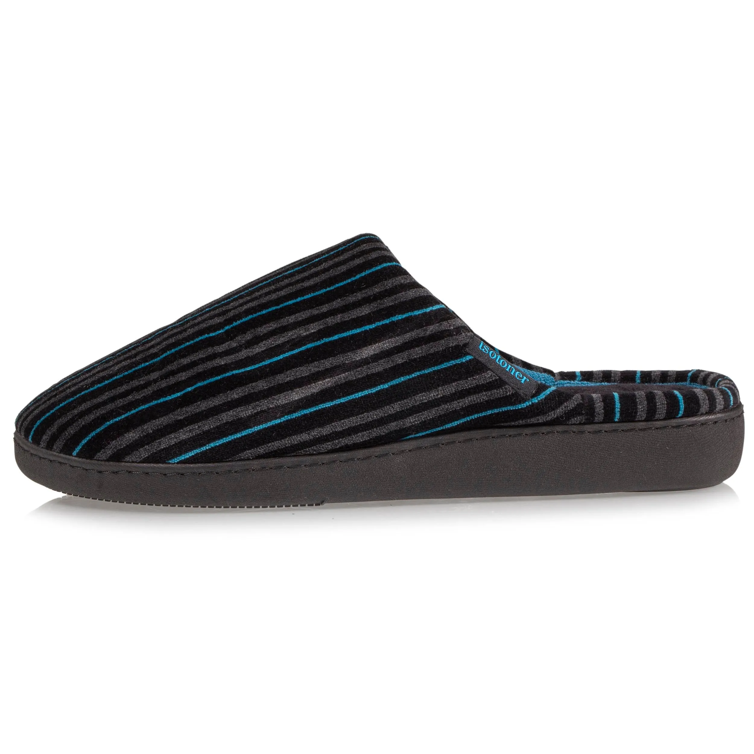 Chaussons mules Homme Rayures Bleues