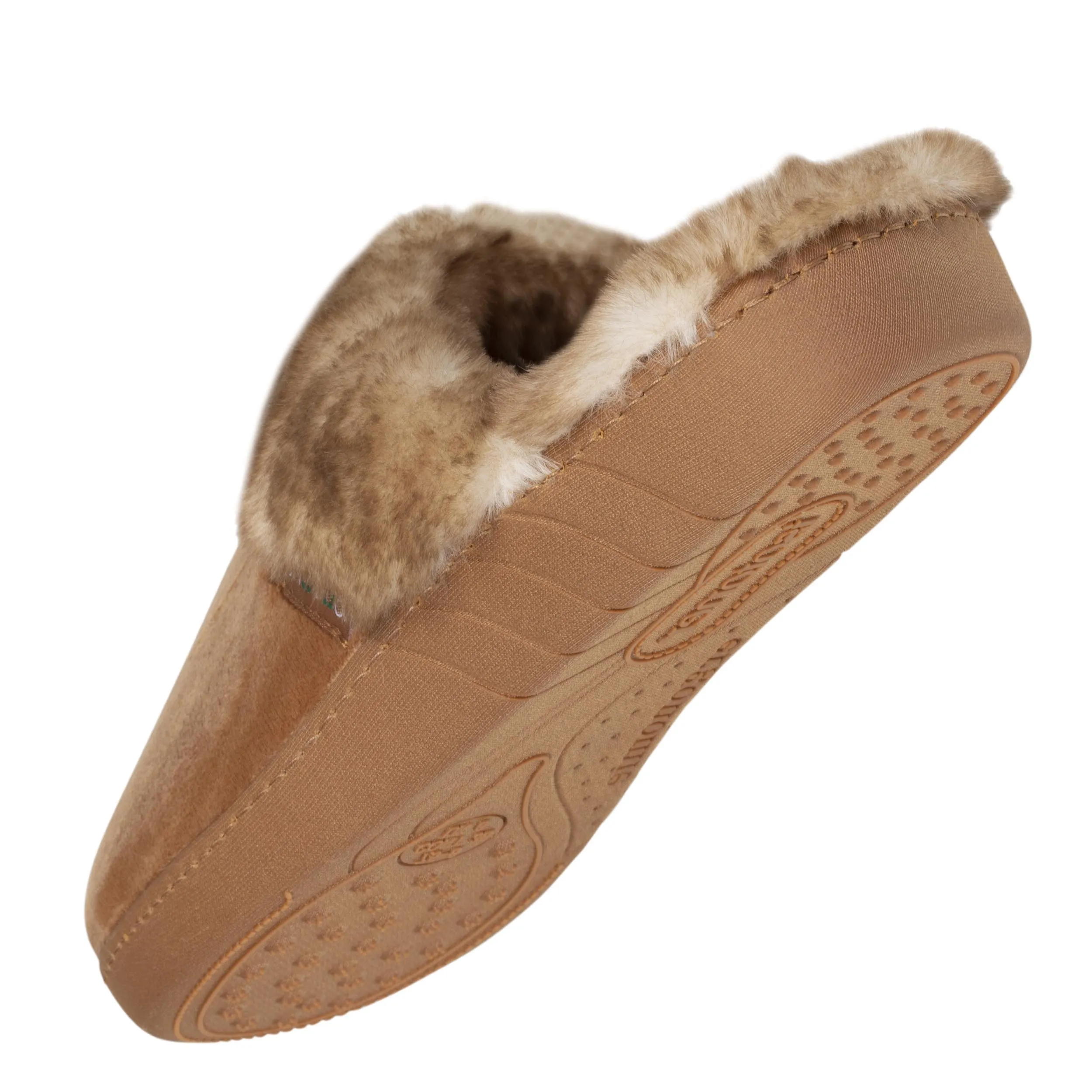 Chaussons mules recyclées Femme Camel