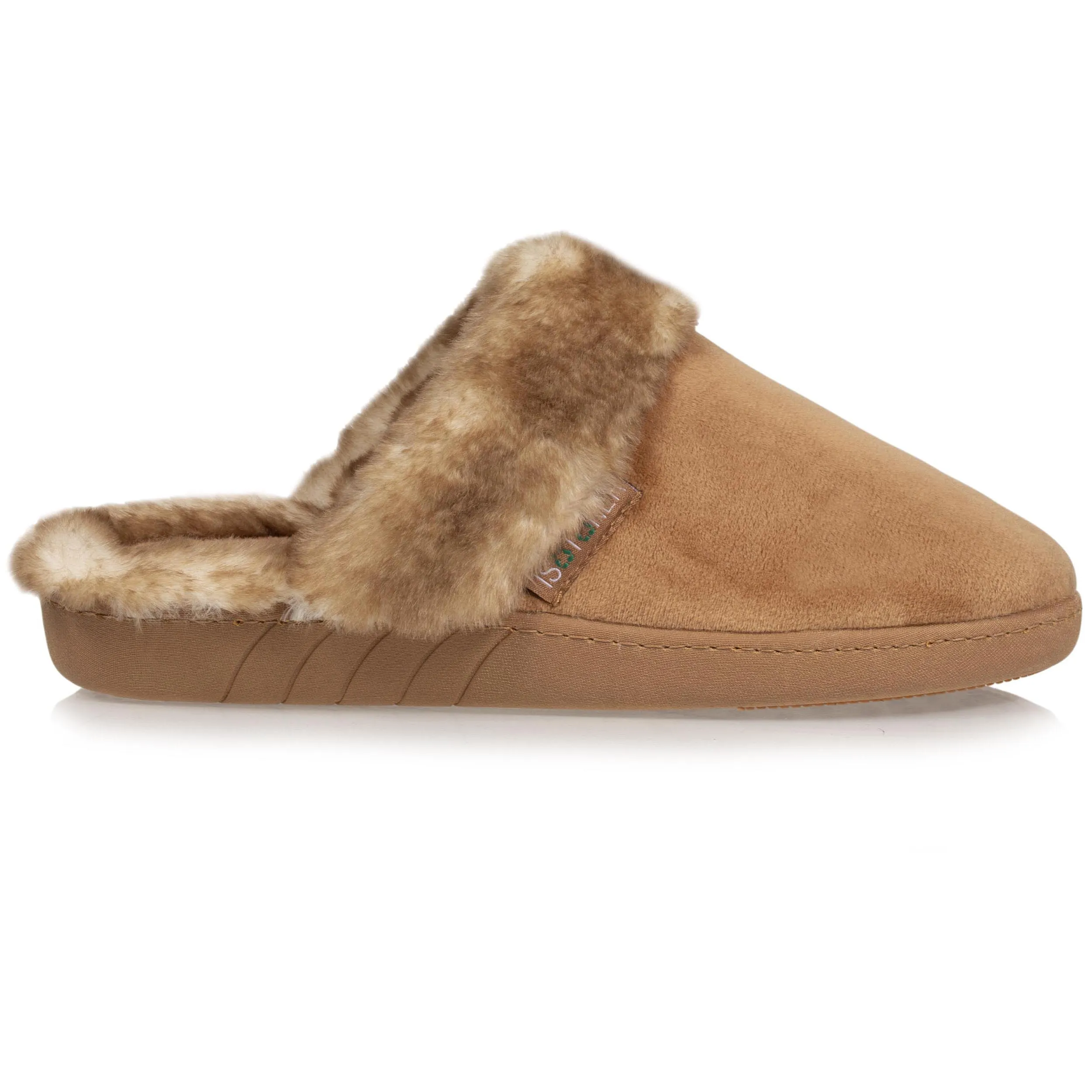 Chaussons mules recyclées Femme Camel