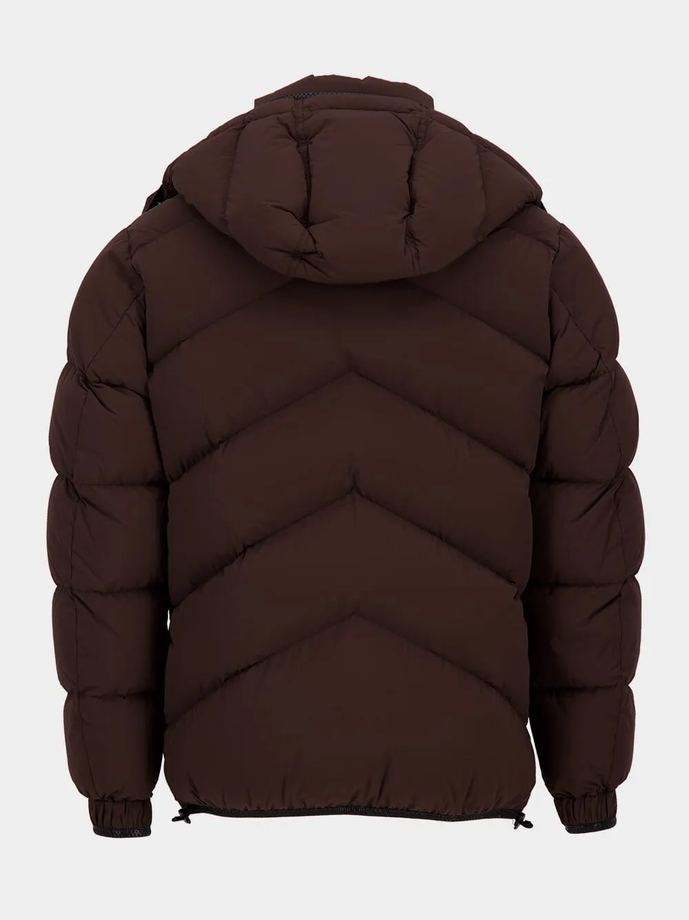 Chocolate Brown Light Nylon Down Jacket