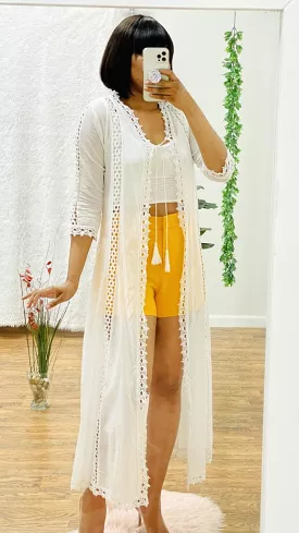 Cici Crochet long cardigan