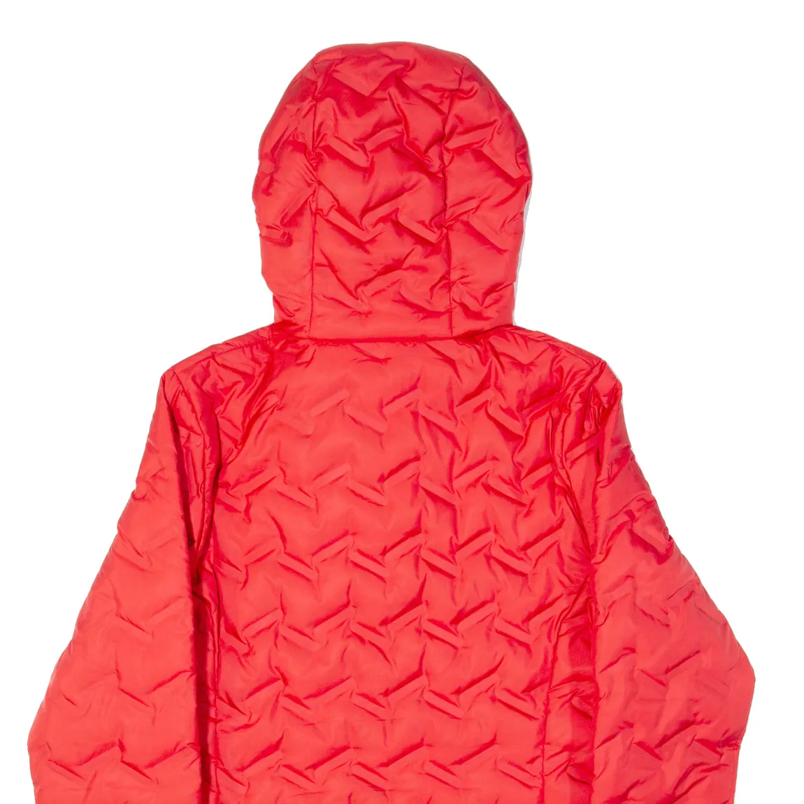 COLUMBIA Down Insulated Womens Puffer Jacket Red Hooded S