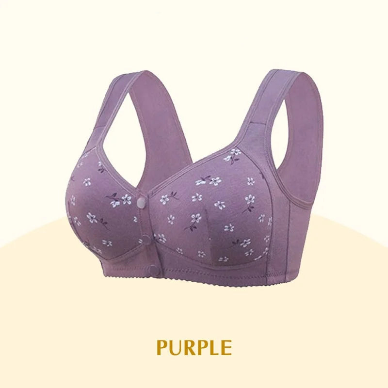 Comfortable & Convenient Front Button Bra - 