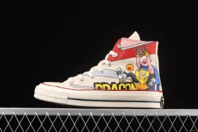 Converse x Seven Dragon Balls comics co-named limited edition high-top casual board shoes 167781C