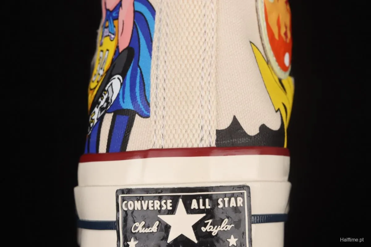 Converse x Seven Dragon Balls comics co-named limited edition high-top casual board shoes 167781C