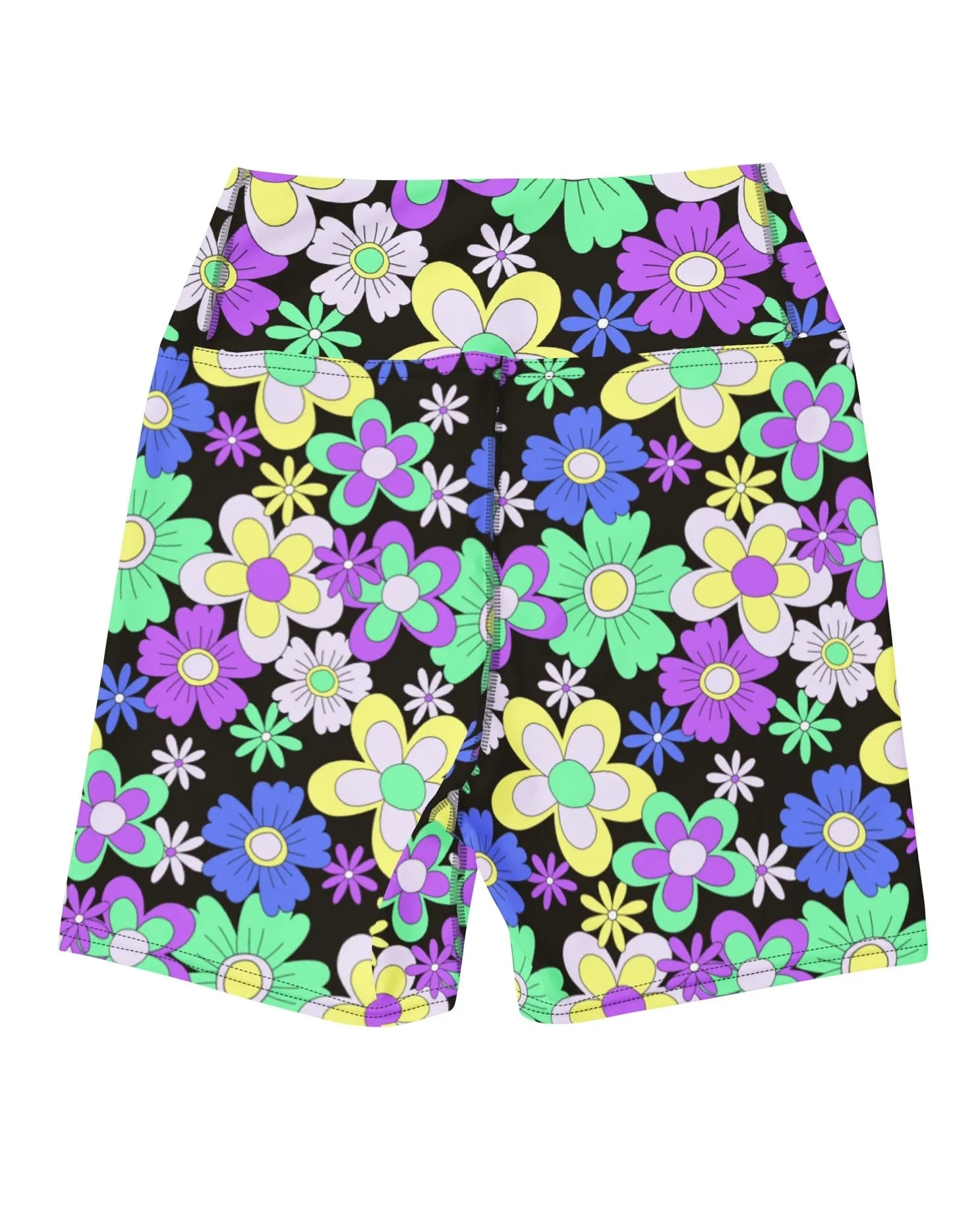 Crazy Daisy Yoga Shorts