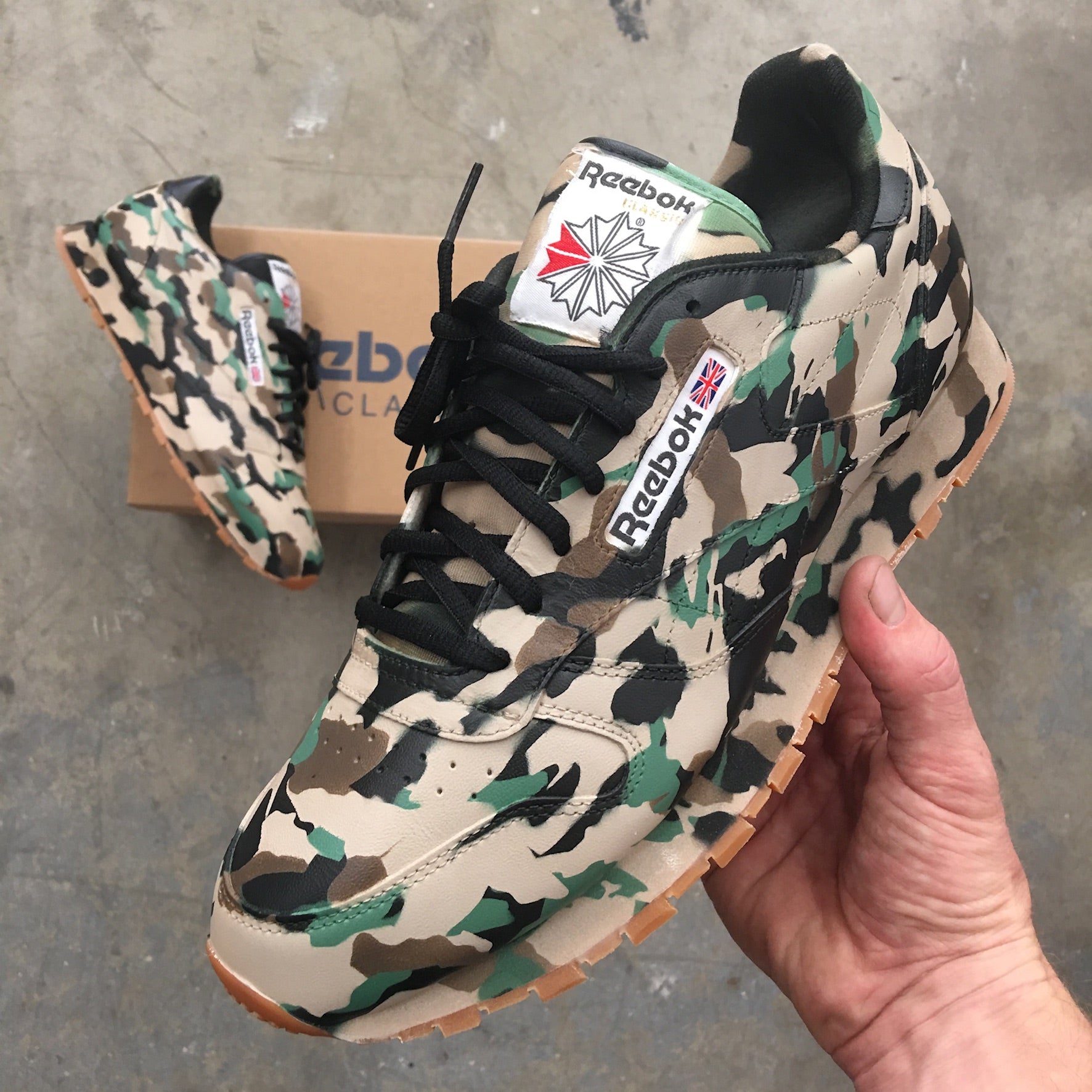 Custom Camouflage Reebok Classics