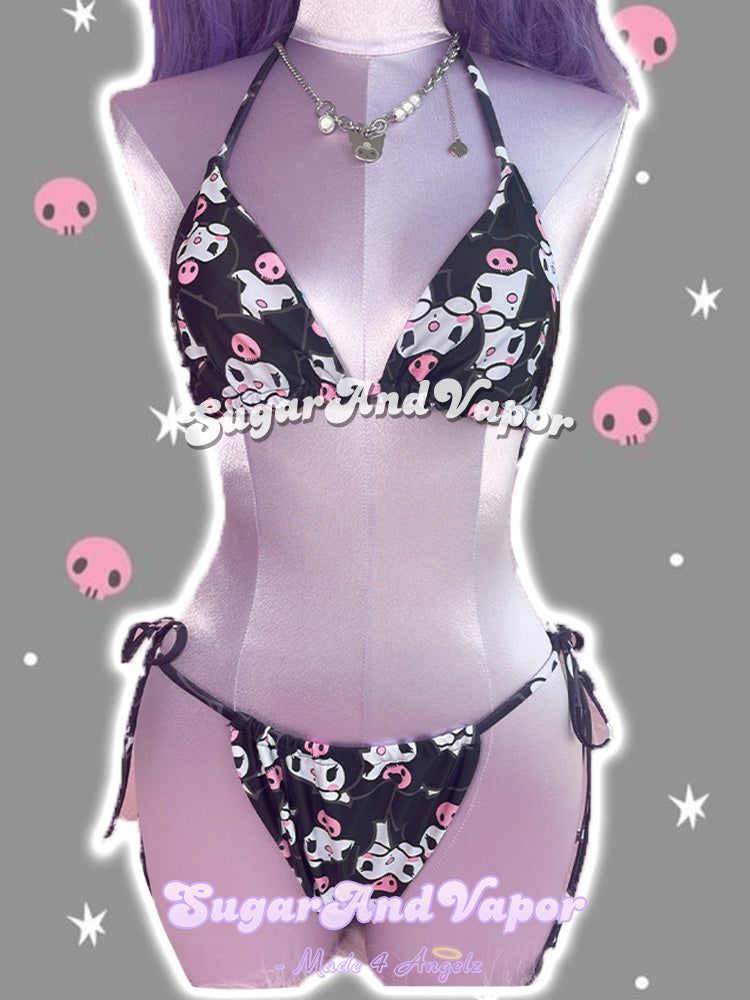 Cute Sweet Devil Bikini Set